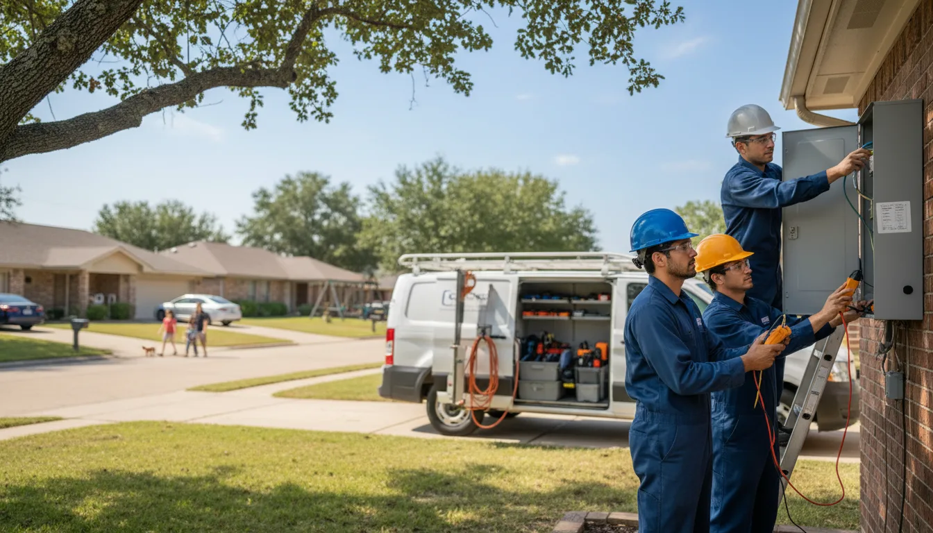 Certified electrician providing emergency electrical services in Welch, OK